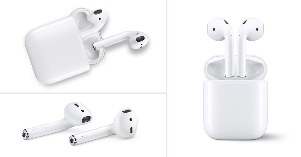 Airpods product image with multiple angles